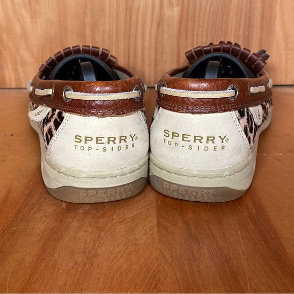 Womens 8.5 Sperry Anglefish Boat Shoes Cheetah SEF1325 - Picture 4 of 8